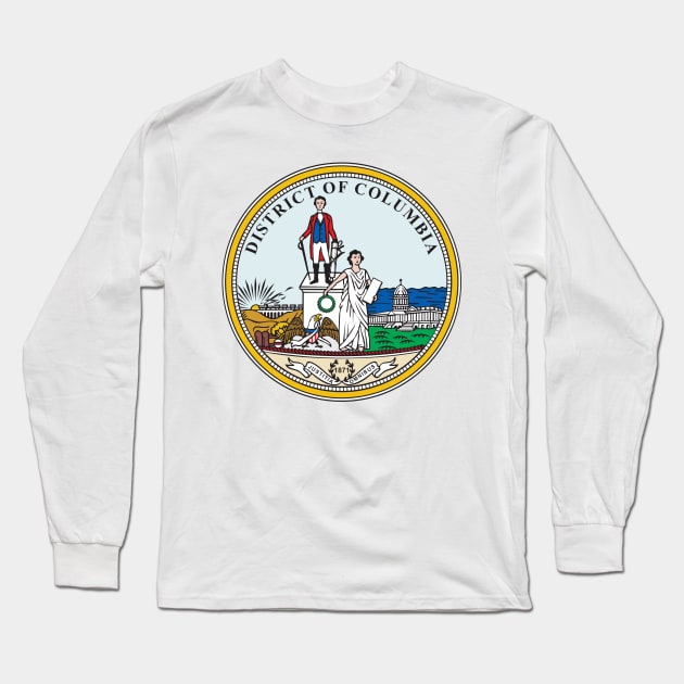 Seal of the District of Columbia Long Sleeve T-Shirt by Flags of the World